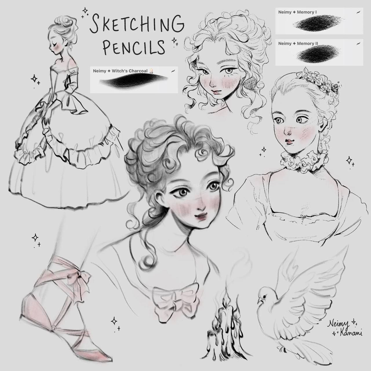 Procreate石墨感素描笔刷